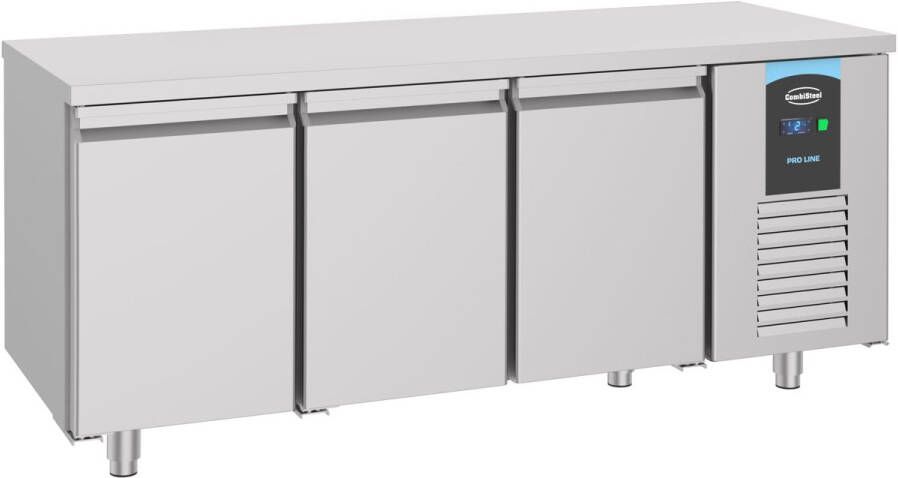 Combisteel Koelwerkbank ENERGY LINE Energiezuinig 474L 3 Deuren -2°C +8°C Geforceerd 1865x700x850mm