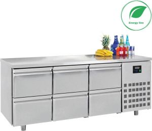 Combisteel 700 Koelwerkbank 6 Laden 7489.5545