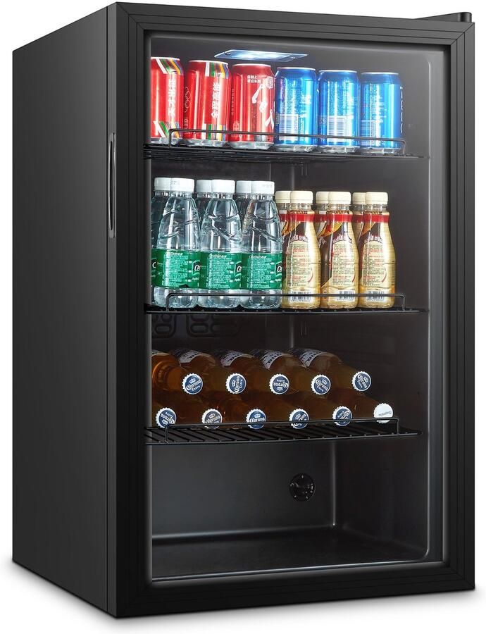 Combisteel Drankenkoeling 150L Zwart +3°c +10°c Statisch Horeca Koelkast
