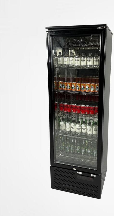 Combisteel Drankenkoeling 315L Zwart Geforceerd 600x515x1820mm Horeca Koelkast