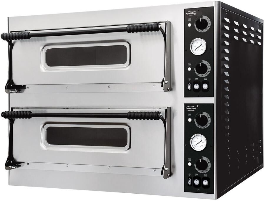 Combisteel Pizza Oven 2x 6 Pizza's Ø320mm 400v 975x1214x745mm Horeca Oven