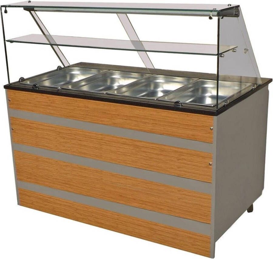 Combisteel Gekoeld Buffet Gn 4 1 Met glasplank 7077.0105