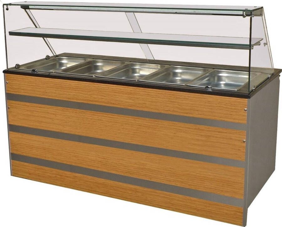 Combisteel Gekoeld Buffet Gn 5 1 Met glasplank 7077.0110