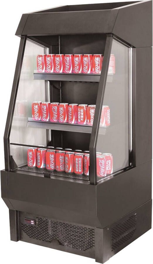 Combisteel IMPULSKOELER OPEN ZWART 165L 7090.0005 Horeca & Professioneel