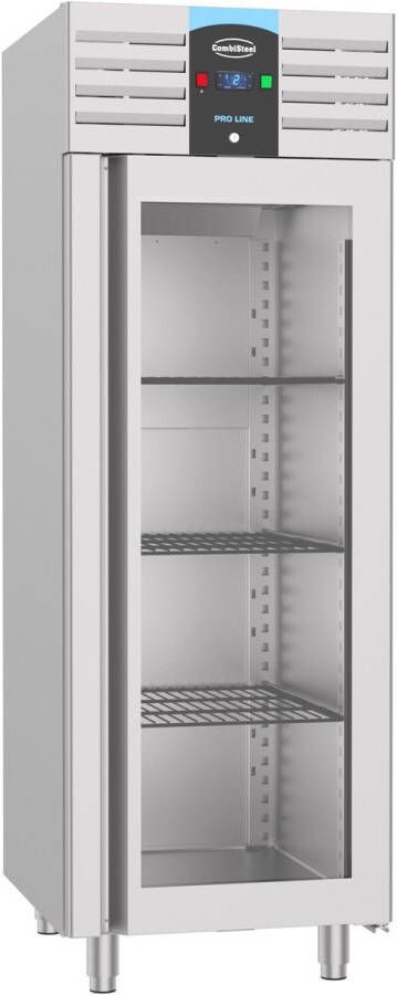 Combisteel Koelkast PRO LINE 700L 2 1 GN RVS -2°C +8°C Geforceerd 700x810x2050 mm Horeca Koelkast