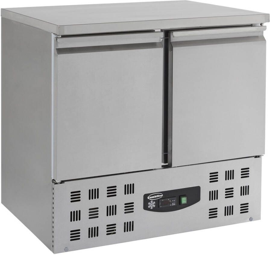 Combisteel Koelwerkbank 257L 2 Deuren 1 1 GN +2°C +8°C Statisch + Ventilator 0.34kW 900x700x875mm