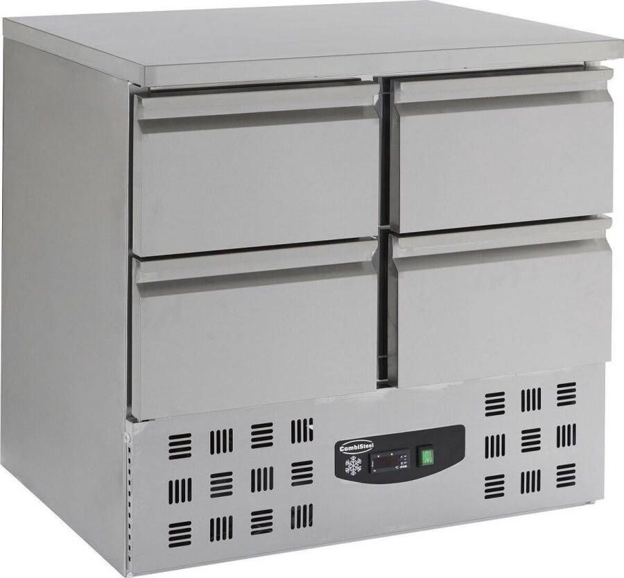 Combisteel Koelwerkbank 4 Laden 257 Liter 900 x 700 x 875 mm - Foto 1