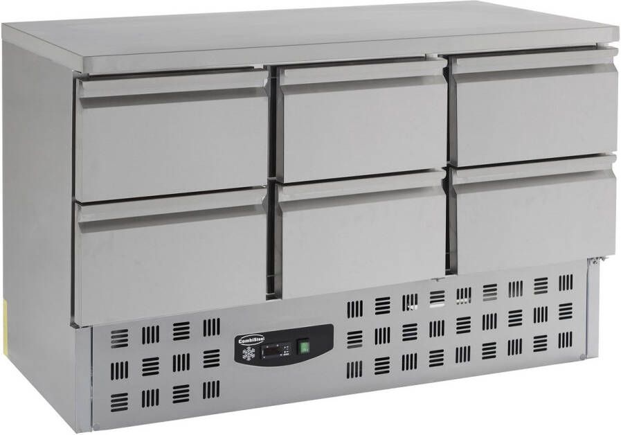 Combisteel Koelwerkbank 400L Met 6 Laden 1365x700x875mm