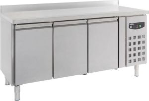 Combisteel Koelwerkbank Opstaande rand 3 Deuren Standard Line Geforceerd 7450.0782