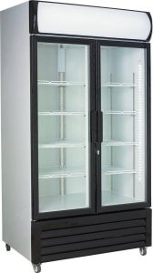 Combisteel Professionele Display koelkast 670 liter 2 glasdeuren 7455.2105 Horeca