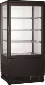 Combisteel Professionele Koelvitrine 78L Zwart 7487.0175 Horeca