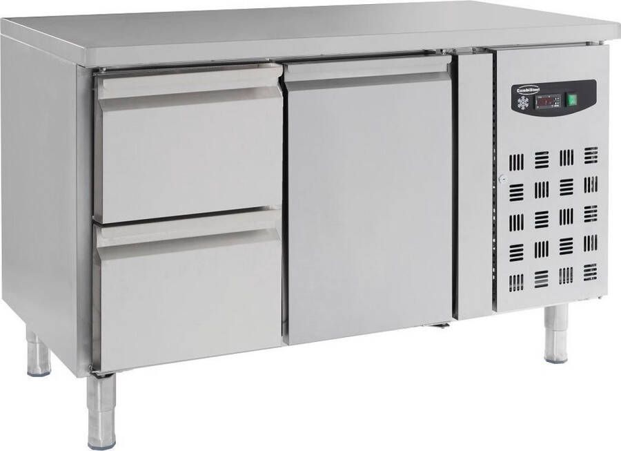 Combisteel Professionele Koelwerkbank 1 deur & 2 laden Standard Line RVS 7950.0200 Horeca - Foto 1