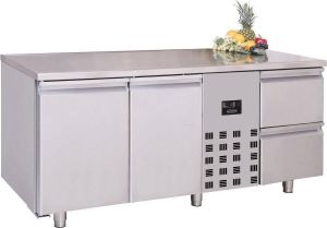 Combisteel Professionele Koelwerkbank 2 deuren & 2 laden Mono Block Pro Line 7489.5355 Horeca