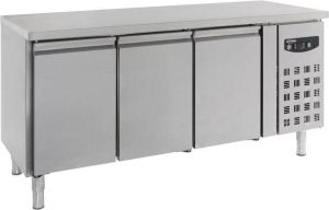 Combisteel Professionele Koelwerkbank 3 Deuren 600mm diep Standard Line RVS 7450.0116 Horeca