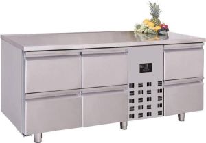 Combisteel Professionele Koelwerkbank 6 laden Mono Block Pro Line 7489.5380 Horeca