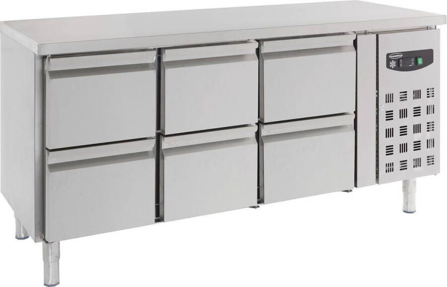 Combisteel Professionele Koelwerkbank 6 laden Standard Line RVS 7950.0230 Horeca - Foto 1