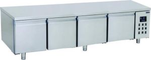 Combisteel Professionele Koelwerkbank 60cm hoog 4 Deuren RVS Pro Line 7489.5082 Horeca