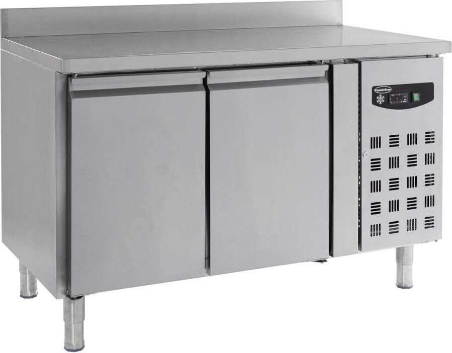 Combisteel Professionele Koelwerkbank Opstaande rand 2 Deuren RVS Standard Line 7450.0780 Horeca