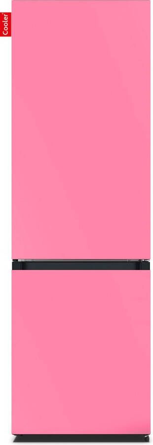 Cooler LARGECOMBI-ABUB Combi Bottom Koelkast E 198+66l Bubblegum Pink Satin All Sides