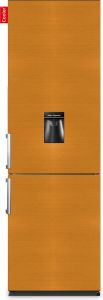 Cooler LARGEH2O-FBRO Combi Bottom Koelkast F 196+66l Brushed Bronze Front Handle Waterdispenser