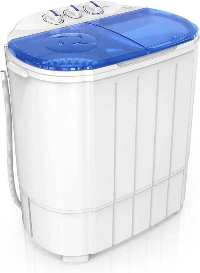 Corenia Draagbare Wasmachine – Mini Wasmachine – Elektrische Wasmachine – Wastrommel – Spinnermachine – Compact Formaat – 4 5 kg Capaciteit – 1300 RPM Motor