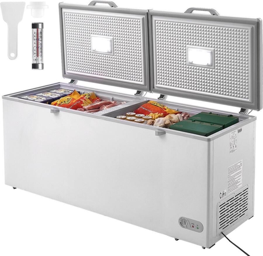 Corenia Vriezer – Diepvrieskist – Vrieskast – Diepvriezer – Vrieskist – Grote 561L Inhoud – Instelbare Thermostaat