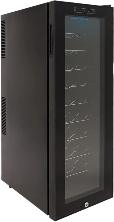 Corenia Wijnkoelkast – Wijnkoeler – Wijnbewaarder – Wijnkast – Wijntemperatuur – Tot 30 Flessen – Instelbare Temperatuur 12-18°C