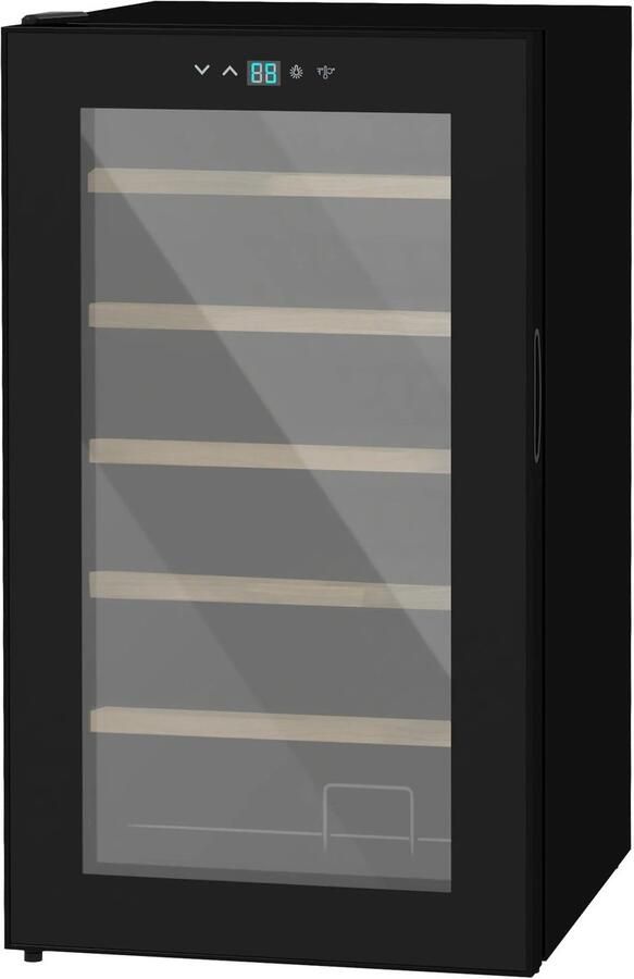 Corenia Wijnkoelkast – Wijnkoeler – Wijnkast – Wijnbewaring – Compact – 24 Flessen – Temperatuur 5-20°C