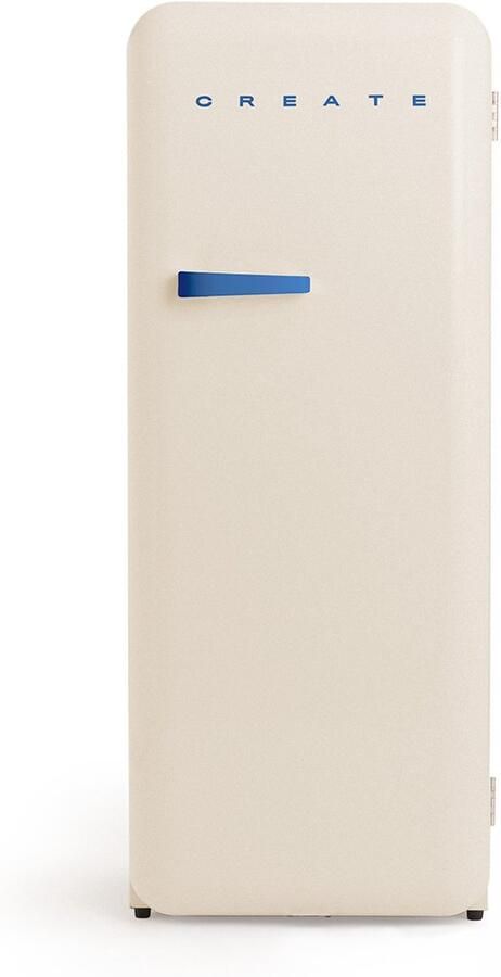 Create Koelkast in retrostijl Gebroken wit Handvat Kobaltblauw FRIDGE RETRO 281L