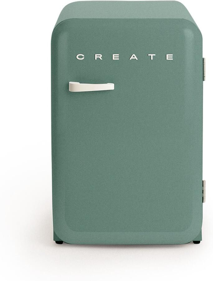 Create Koelkast in retrostijl Sage Handvat Gebroken wit FRIDGE RETRO 107L