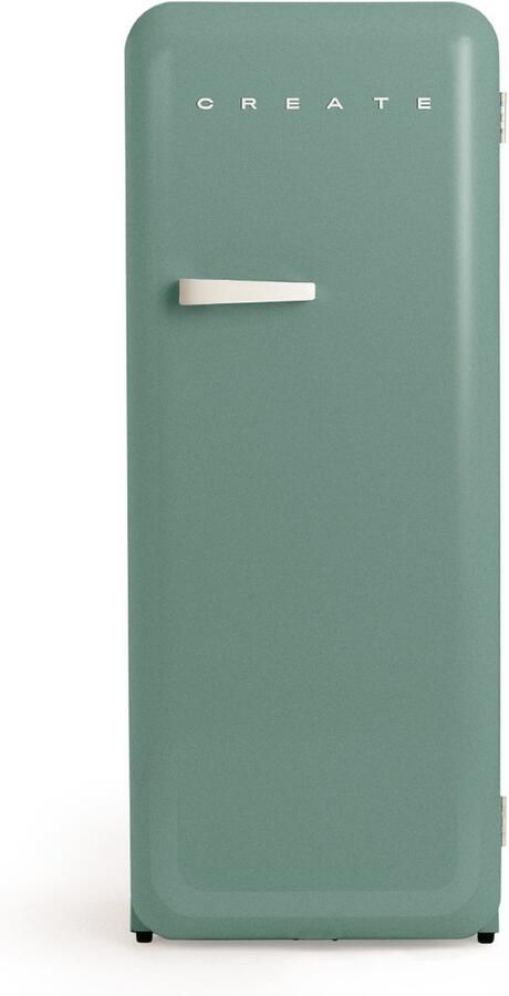 Create Koelkast in retrostijl Sage Handvat Gebroken wit FRIDGE RETRO 281L