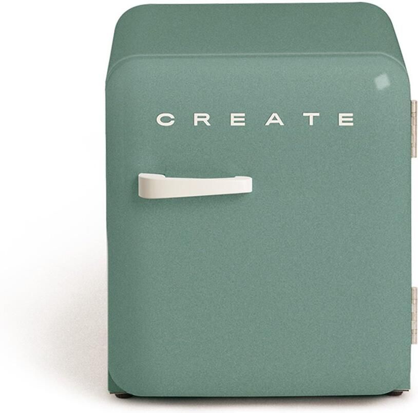 CREATE Koelkast in retrostijl Sage Handvat Gebroken wit FRIDGE RETRO 48L
