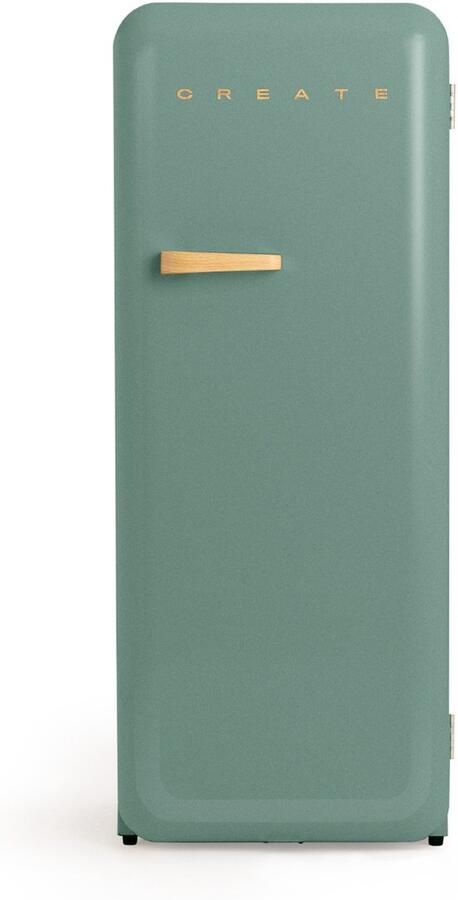 Create Koelkast in retrostijl Sage Handvat Hout FRIDGE RETRO 281L