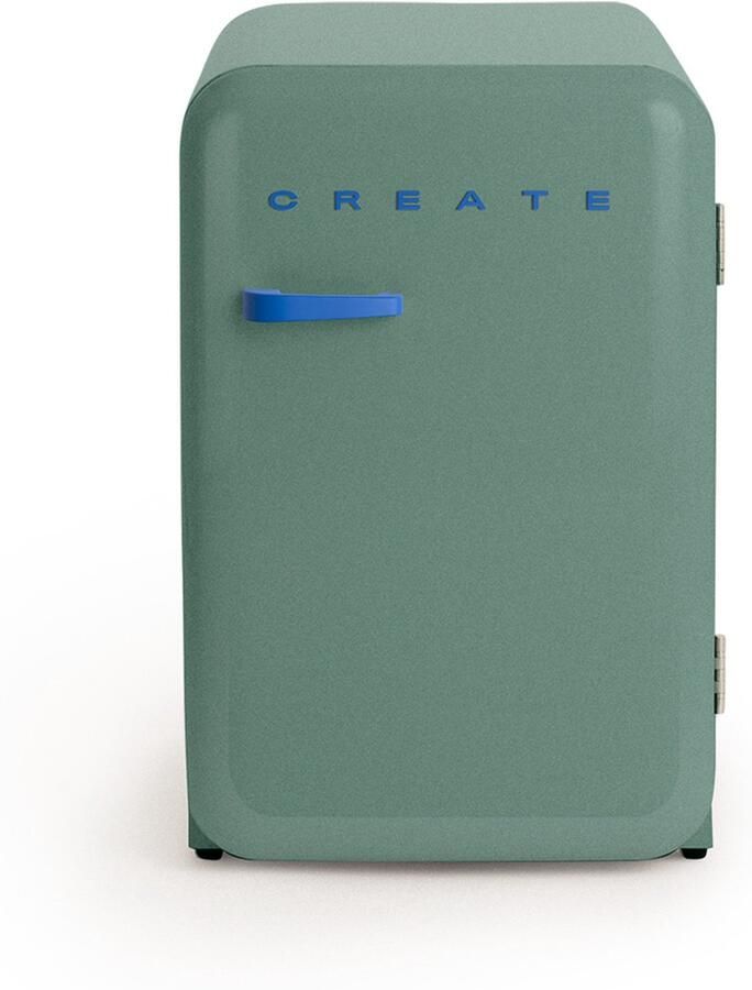 Create Koelkast in retrostijl Sage Handvat Kobaltblauw FRIDGE RETRO 107L