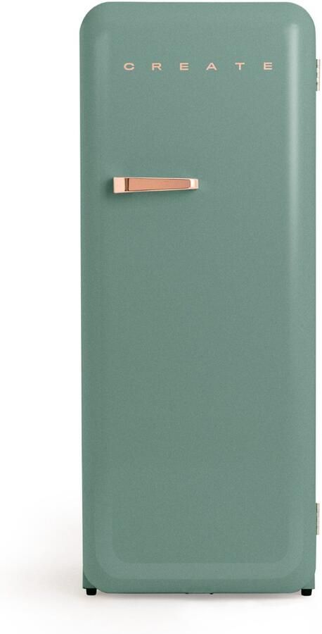 Create Koelkast in retrostijl Sage Handvat Roségoud FRIDGE RETRO 281L