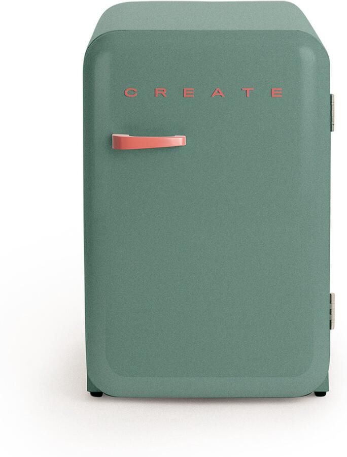 Create Koelkast in retrostijl Sage Handvat Terracotta FRIDGE RETRO 107L