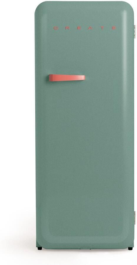 Create Koelkast in retrostijl Sage Handvat Terracotta FRIDGE RETRO 281L