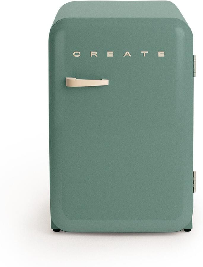 Create Koelkast in retrostijl Sage Handvat Zand FRIDGE RETRO 107L