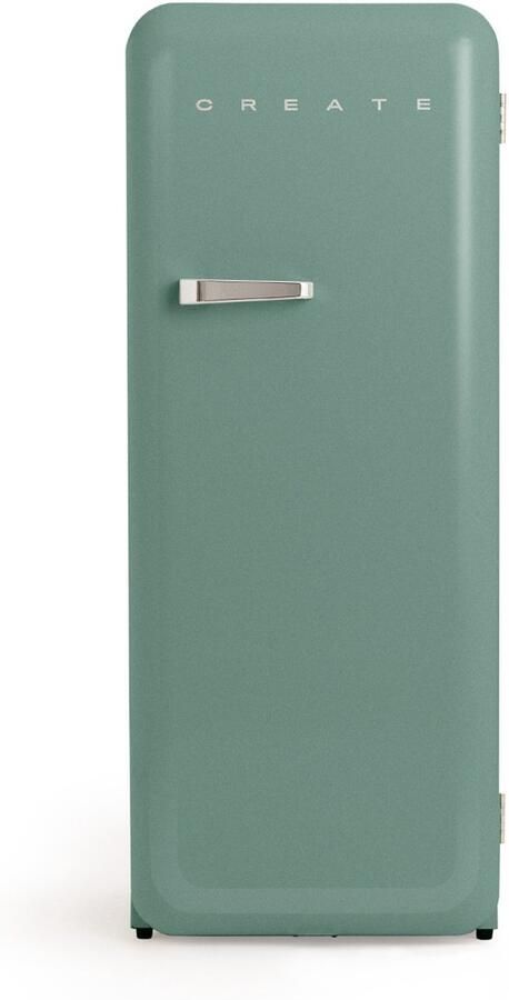 Create Koelkast in retrostijl Sage Handvat Zilver FRIDGE RETRO 281L