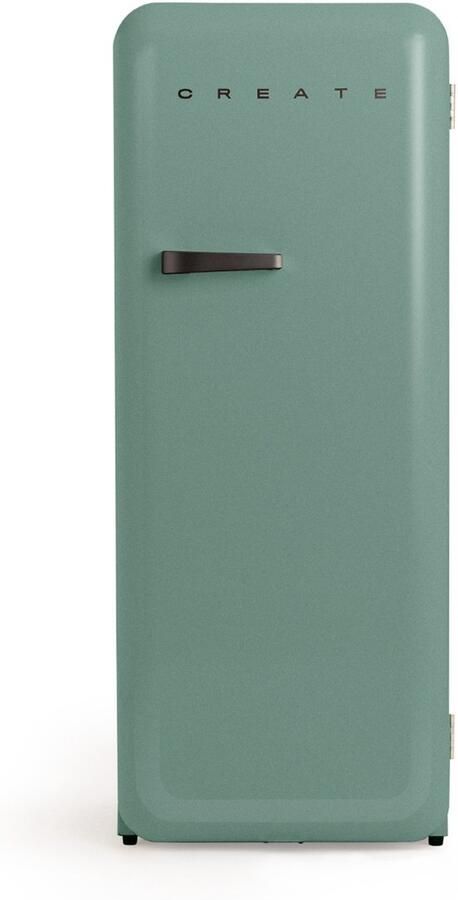 Create Koelkast in retrostijl Sage Handvat Zwart FRIDGE RETRO 281L