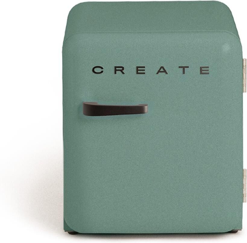 Create Koelkast in retrostijl Sage Handvat Zwart FRIDGE RETRO 48L
