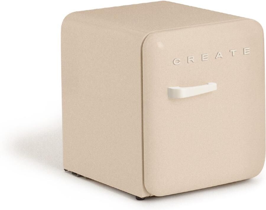 Create Koelkast in retrostijl Zand Handvat Gebroken wit FRIDGE RETRO 48L - Foto 2