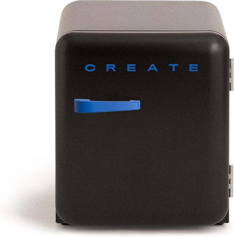 Create Koelkast in retrostijl Zwart Handvat Kobaltblauw FRIDGE RETRO 48L