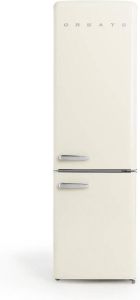 Create FRIDGE STYLANCE Koelkast 244L Tweedeurs Diepvriezer Beige