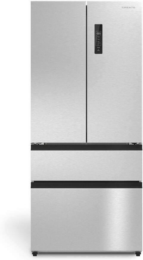 Create Koelkast met openslaande deur 509L met Space Pro en Care+ Roestvrij staal FRIDGE STUDIO FRENCH DOOR PRO 509