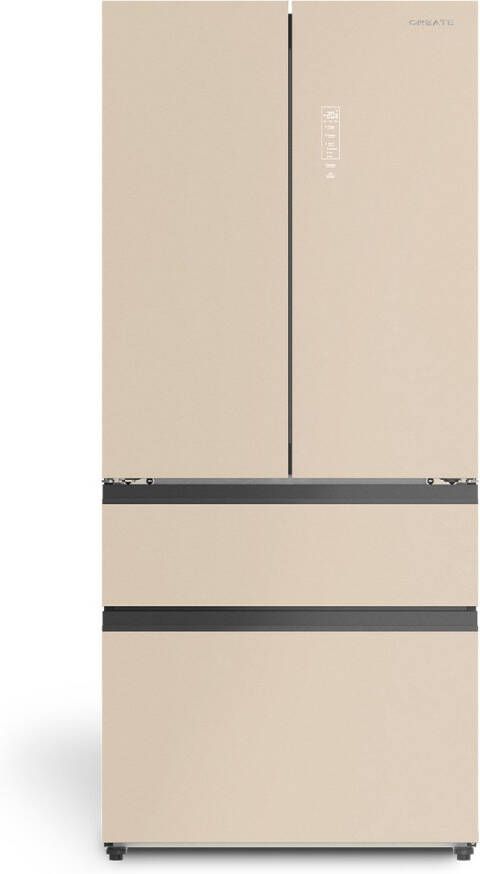 Create Koelkast met openslaande deur 509L met Space Pro en Care+ Zand FRIDGE STUDIO FRENCH DOOR PRO 509