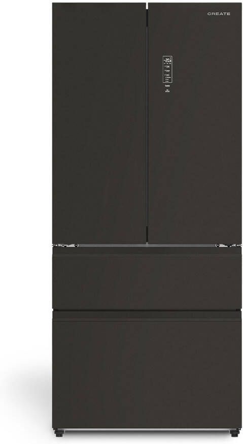 Create Koelkast met openslaande deur 509L met Space Pro en Care+ Zwart FRIDGE STUDIO FRENCH DOOR PRO 509