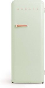Create RETRO FRIDGE 281L ROSE GOLD Kastmodel Koelkast Groen