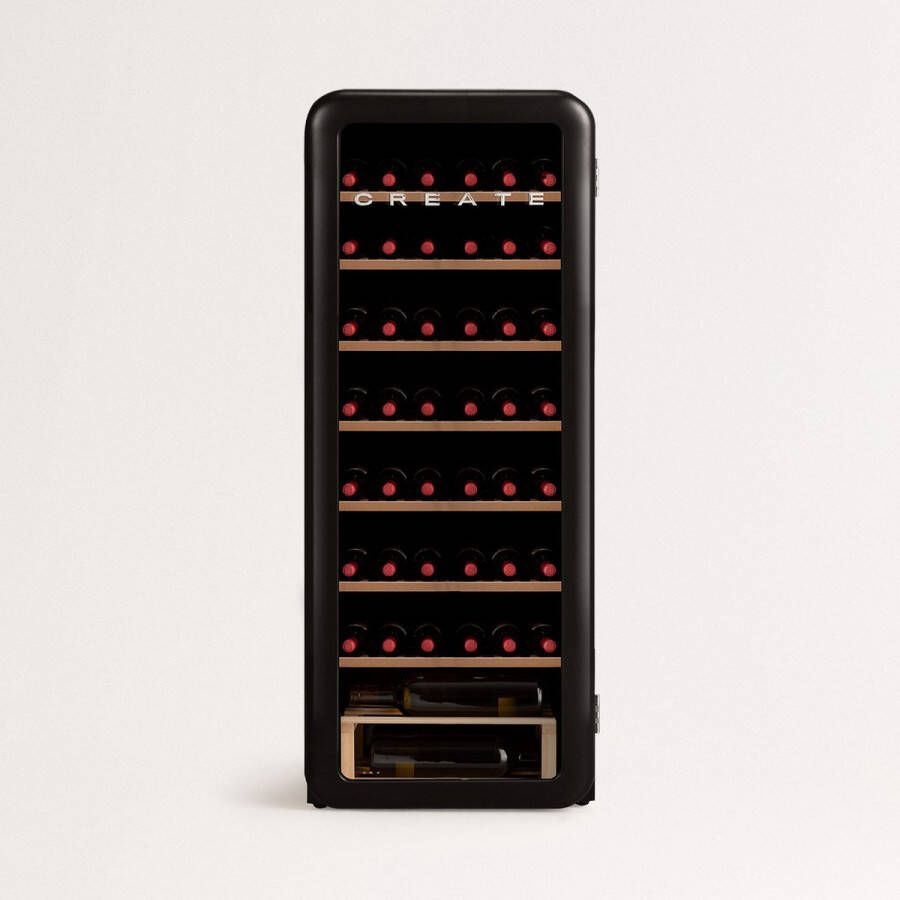 Create WINECOOLER RETRO XXL Elektrische wijnkelder met 76 flessen 208 liter 75cl flessen 4° tot 22° - Foto 1