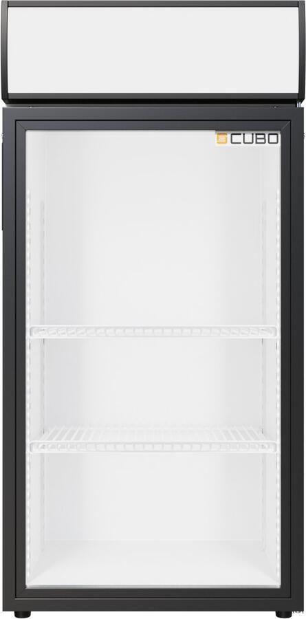 CUBO Tafelmodel Barkoelkast 84L 1 Scharnierende Glazen Deur Energiezuinig CS-80H-EE